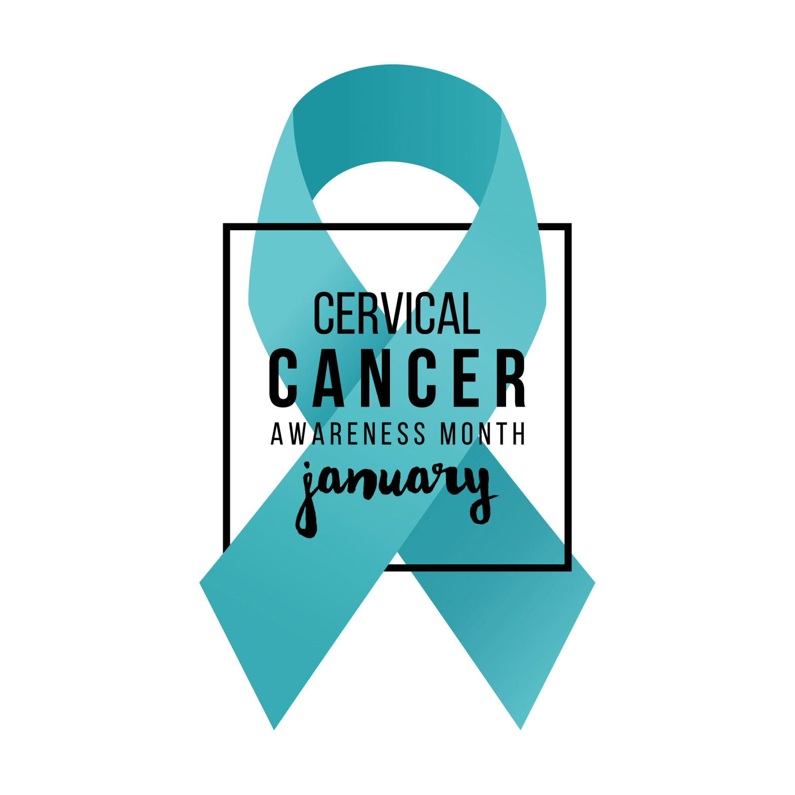 cervical cancer awareness month ribbon; blog: what happens after a cervical cancer diagnosis?